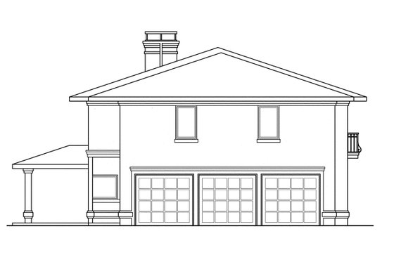 Exterior - Other Elevation for Mediterranean House Plan #124-292 - 6 bed, 3.5 bath