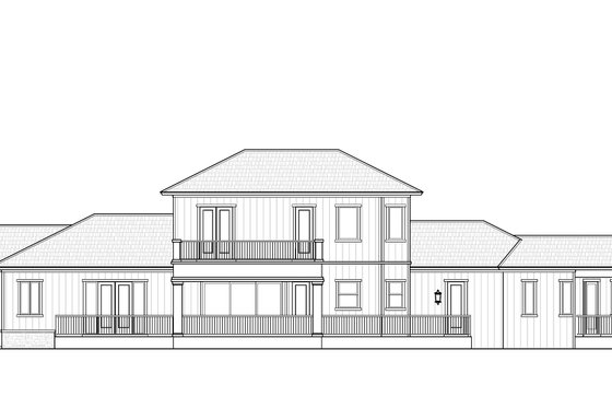 Exterior - Other Elevation for Farmhouse House Plan #938-129 - 5 bed, 4.5 bath