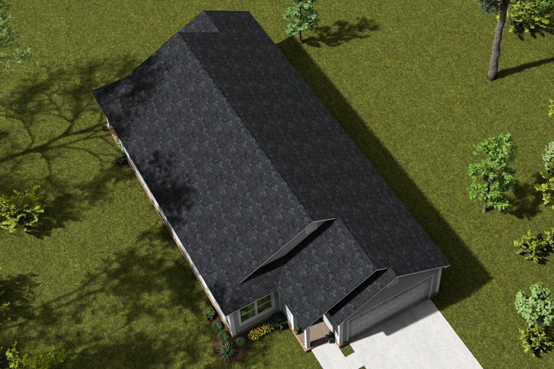 Home Plan - Exterior - Other Elevation 4 for Contemporary House Plan #513-2286 - 3 bed, 2 bath