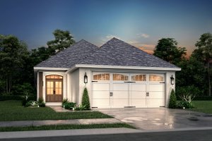 European Exterior - Front Elevation Plan #430-50