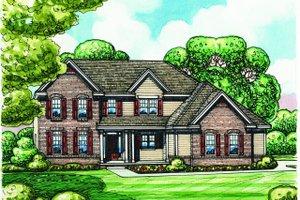 Traditional Exterior - Front Elevation Plan #20-2184
