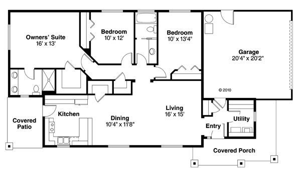 Traditional Floor Plan - Main Floor Plan #124-851