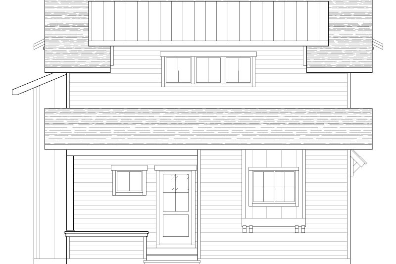 Home Plan - Exterior - Front Elevation 3 for Craftsman House Plan #1105-4 - 3 bed, 2.5 bath