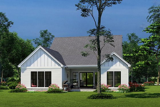 Exterior - Rear Elevation for Cottage House Plan #923-251 - 3 bed, 2 bath