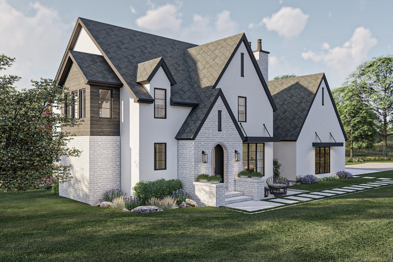 House Blueprint - Exterior - Other Elevation 1 for Modern House Plan #455-532 - 4 bed, 4.5 bath