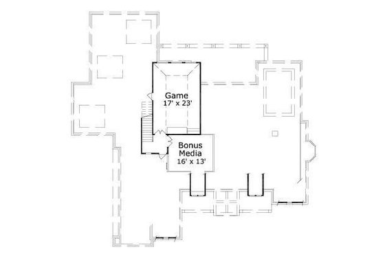 Floor Plan - Upper Floor for European House Plan #411-604 - 4 bed, 3.5 bath