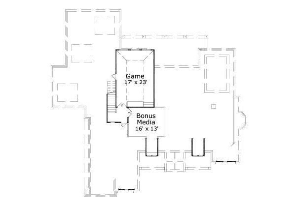 European Floor Plan - Upper Floor Plan #411-604