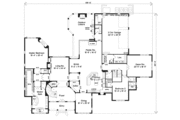Mediterranean Style House Plan - 5 Beds 6.5 Baths 6534 Sq/Ft Plan #135-143 
