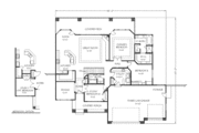 Craftsman Style House Plan - 4 Beds 3 Baths 2051 Sq/Ft Plan #24-256 