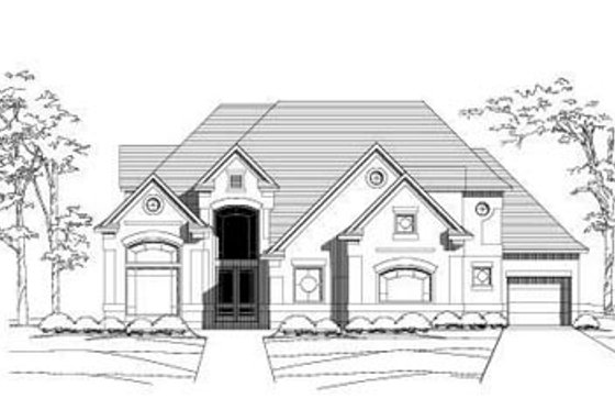 Exterior - Front Elevation for Traditional House Plan #411-115 - 4 bed, 3.5 bath