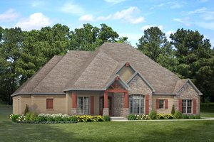Architectural House Design - Craftsman Exterior - Front Elevation Plan #17-3391