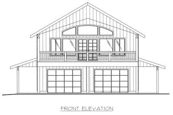 Exterior - Other Elevation for Traditional House Plan #117-535 - 2 bed, 3 bath
