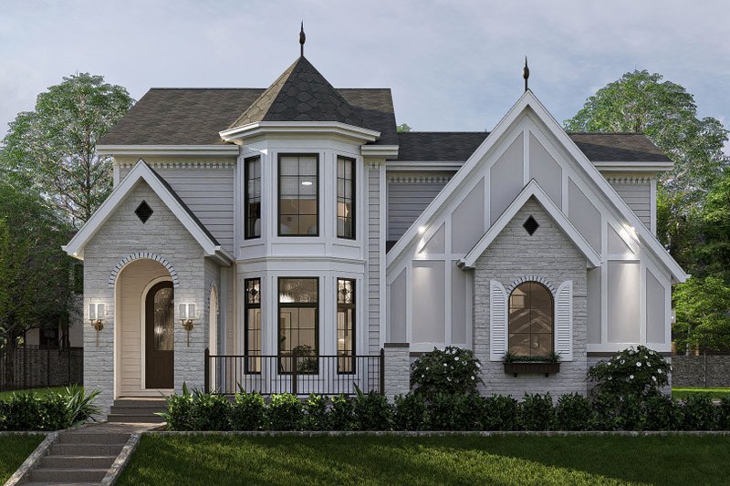 Dream House Plan - Modern Exterior - Front Elevation Plan #455-430