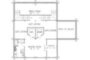 Log Style House Plan - 2 Beds 3 Baths 4215 Sq/Ft Plan #117-125 
