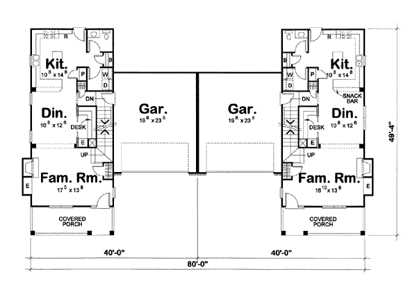 Cottage Floor Plan - Main Floor Plan #20-1348