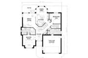 European Style House Plan - 2 Beds 2 Baths 1570 Sq/Ft Plan #18-338 