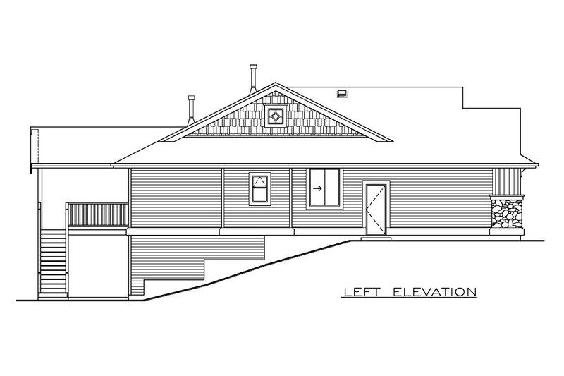 Home Plan - Exterior - Other Elevation for Craftsman House Plan #1100-167 - 3 bed, 2 bath