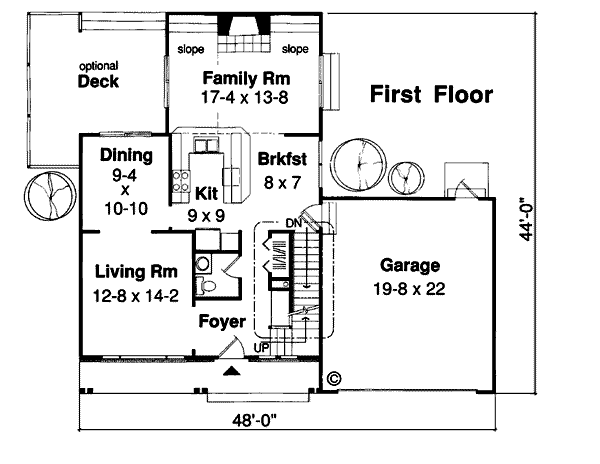 Traditional Floor Plan - Main Floor Plan #312-845