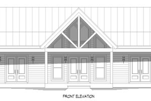 Exterior - Front Elevation 3 for Country House Plan #932-801 - 2 bed, 2 bath