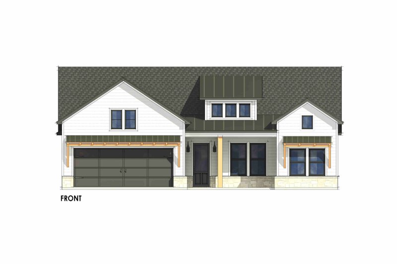 Dream House Plan - Exterior - Front Elevation 7 for Farmhouse House Plan #1096-116 - 3 bed, 2 bath