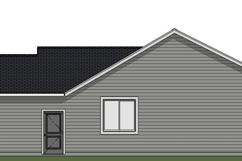 House Blueprint - Exterior - Other Elevation 1 for Ranch House Plan #943-59 - 3 bed, 2 bath