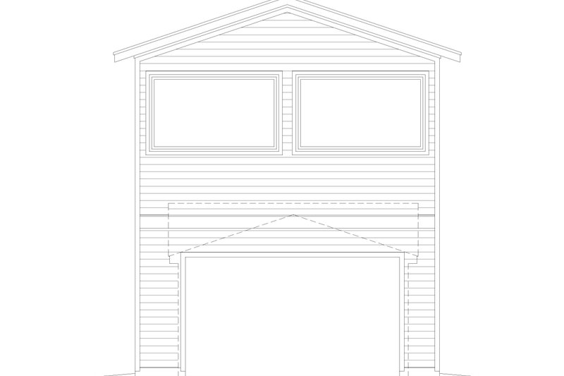 Home Plan - Exterior - Rear Elevation for Craftsman House Plan #932-376, 1 bath
