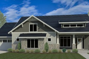 Country Exterior - Front Elevation Plan #920-14