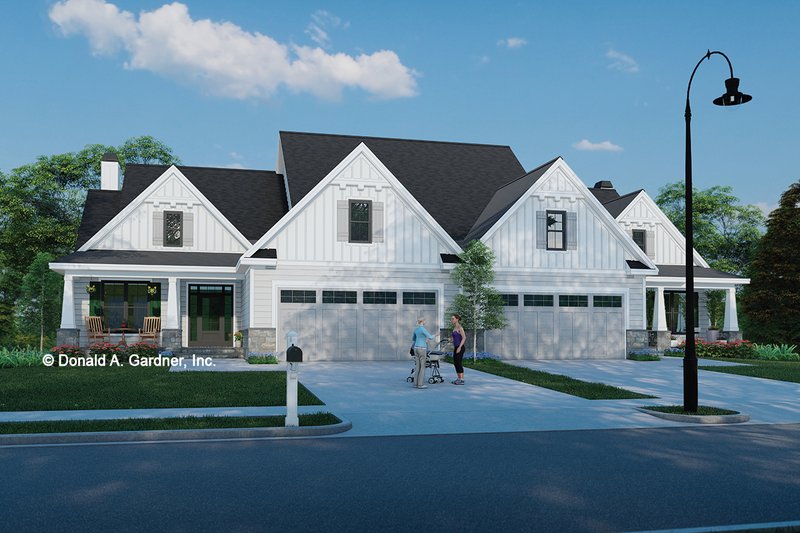 Dream House Plan - Farmhouse Exterior - Front Elevation Plan #929-1189