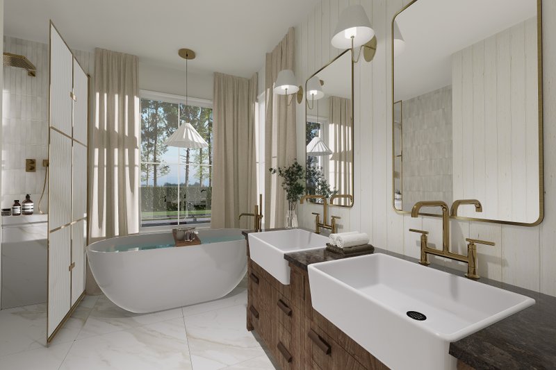 House Design - Interior - Master Bathroom for Bungalow House Plan #23-2828 - 2 bed, 1.5 bath