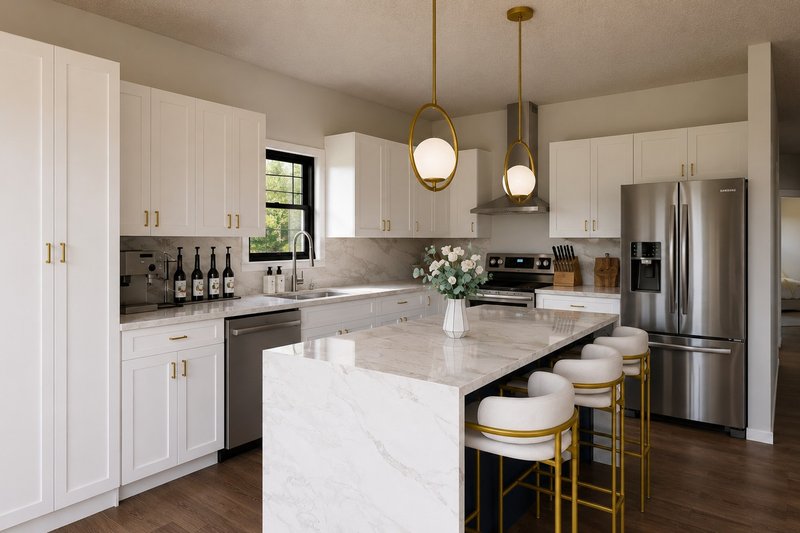 Architectural House Design - Interior - Kitchen for Country House Plan #1064-475 - 3 bed, 2 bath
