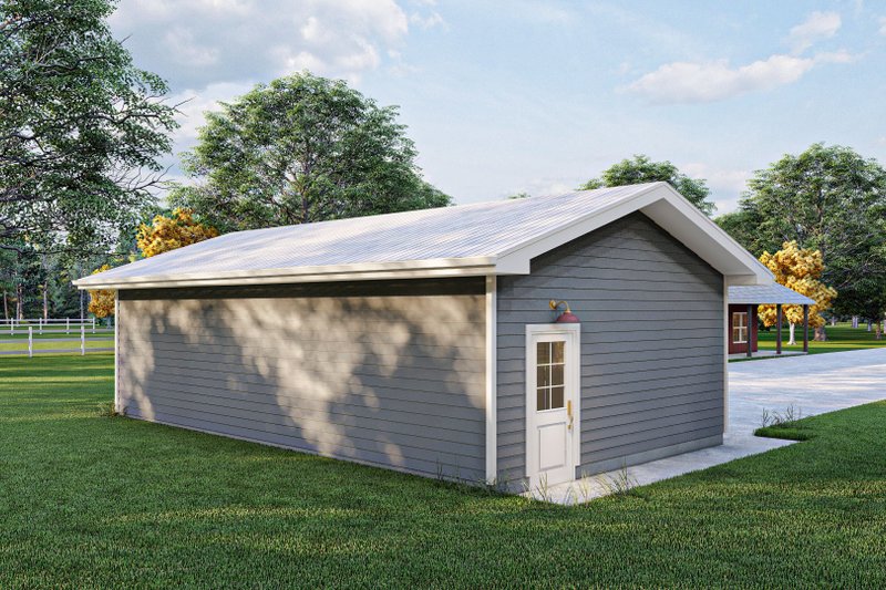 Home Plan - Exterior - Rear Elevation for Traditional House Plan #455-455, 0 bath