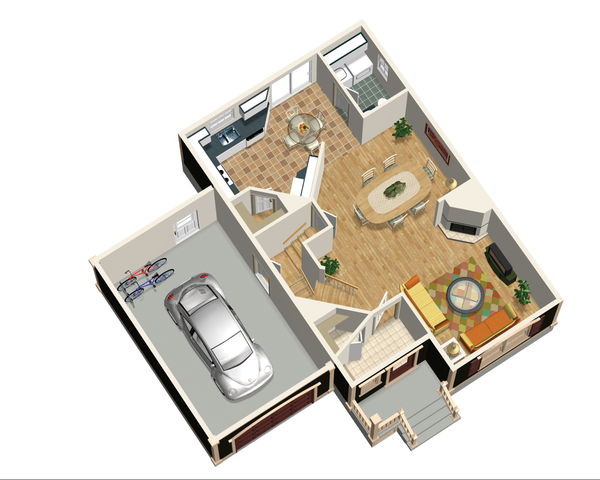 Dream House Plan - Traditional Floor Plan - Main Floor Plan #25-4558