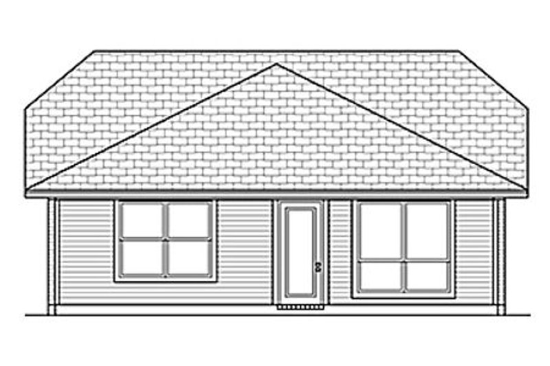 Home Plan - Exterior - Rear Elevation for Cottage House Plan #84-453 - 2 bed, 0 bath