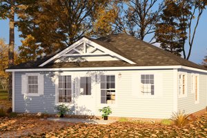 Cottage Exterior - Front Elevation Plan #513-2307