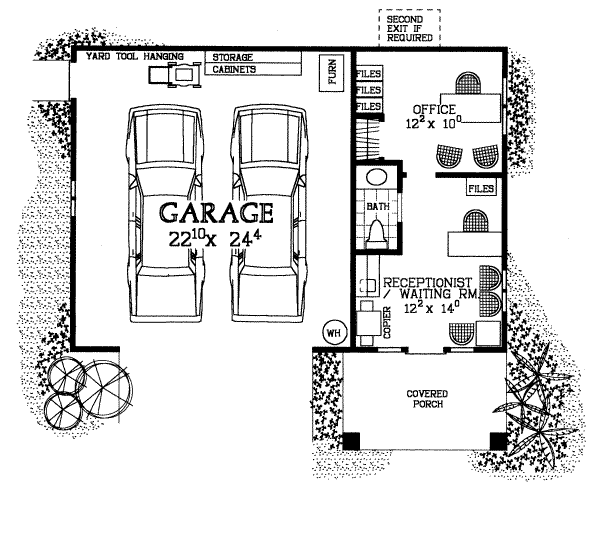 Home Plan - Traditional Floor Plan - Main Floor Plan #72-264