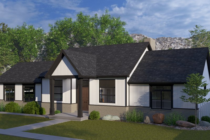 Architectural House Design - Exterior - Front Elevation 3 for Farmhouse House Plan #1060-345 - 3 bed, 2.5 bath