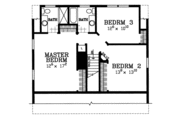 Colonial Style House Plan - 3 Beds 2.5 Baths 1908 Sq/Ft Plan #72-120 