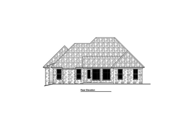 Home Plan - Exterior - Rear Elevation for Farmhouse House Plan #1081-26 - 4 bed, 3 bath