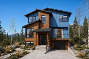 Home Plan - Exterior - Front Elevation for Contemporary House Plan #48-1232 - 4 bed, 3.5 bath
