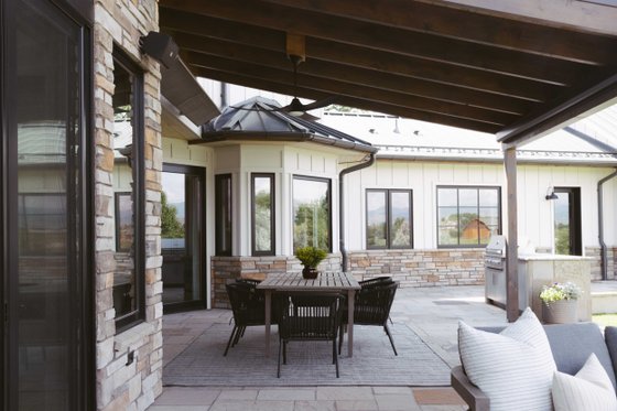 Exterior - Covered Porch for Farmhouse House Plan #1042-22 - 5 bed, 5 bath