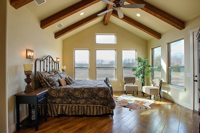 Architectural House Design - Interior - Master Bedroom for Mediterranean House Plan #80-141 - 4 bed, 4 bath
