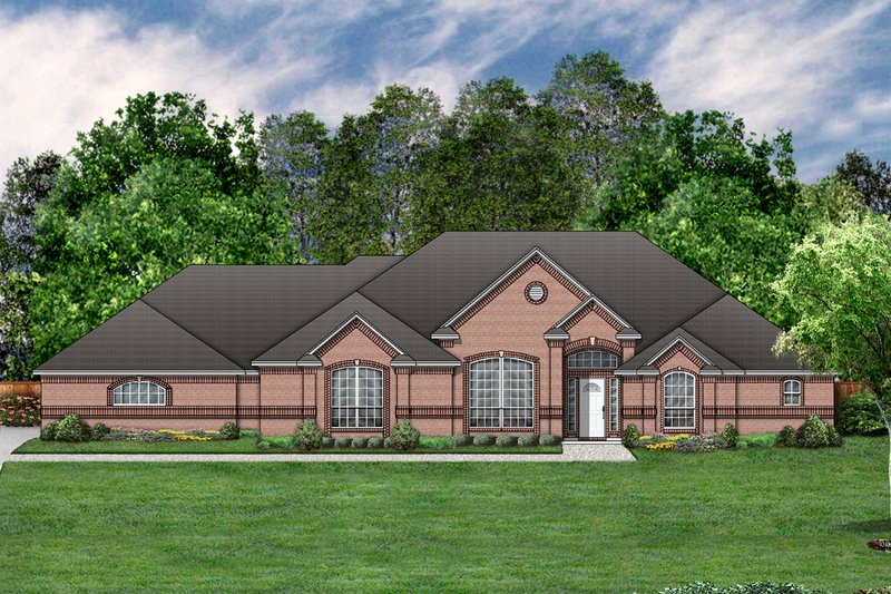 Dream House Plan - Traditional Exterior - Front Elevation Plan #84-378