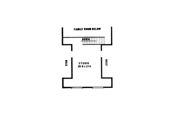 Floor Plan - Other Floor for Contemporary House Plan #10-250 - 3 bed, 2 bath