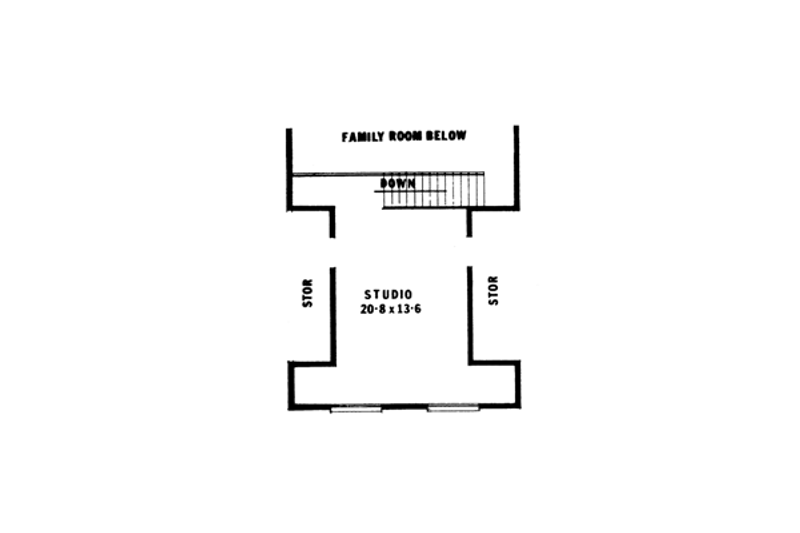 Architectural House Design - Floor Plan - Other Floor for Contemporary House Plan #10-250 - 3 bed, 2 bath