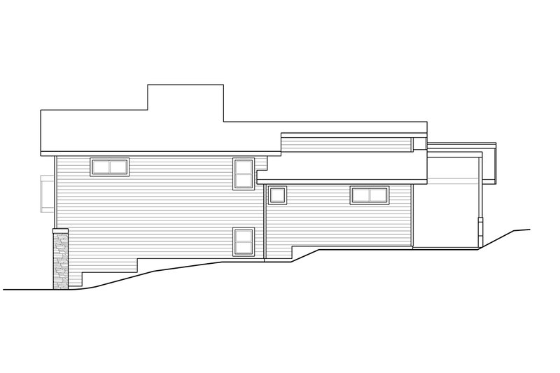 Architectural House Design - Exterior - Other Elevation 1 for Modern House Plan #124-1286 - 2 bed, 2 bath