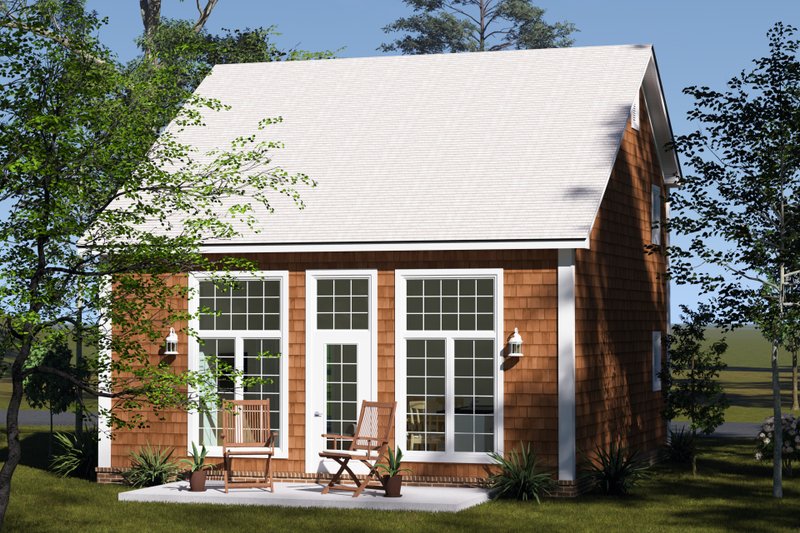 Architectural House Design - Exterior - Other Elevation 4 for Cottage House Plan #513-2418 - 2 bed, 2 bath