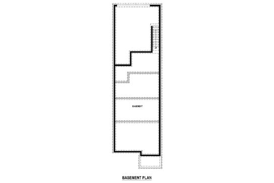 Floor Plan - Lower Floor for Cottage House Plan #81-13858 - 3 bed, 2.5 bath