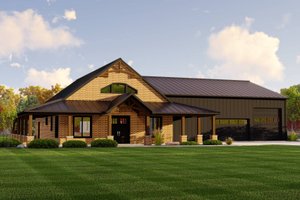 Country Exterior - Front Elevation Plan #1064-253
