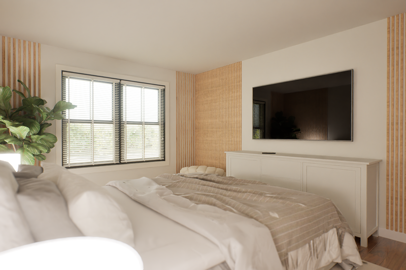 House Blueprint - Interior - Bedroom 2 for Barndominium House Plan #48-1204 - 4 bed, 3.5 bath