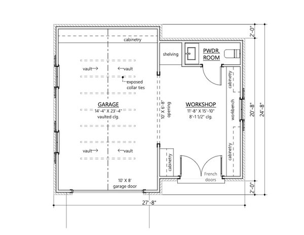 Craftsman Floor Plan - Main Floor Plan #1094-21